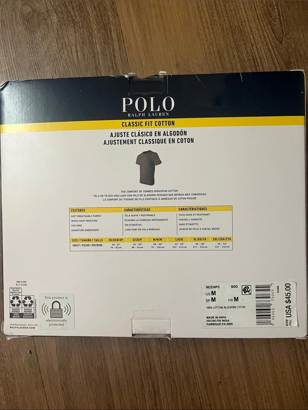 Polo by Ralph Lauren Men's Heather Gray Crewneck Tee